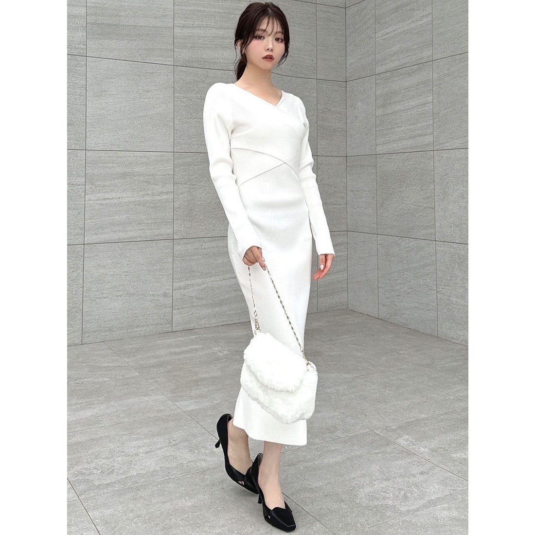 FOXEY ワンピース ニット 38 ホワイト Knit Dress – FOXEY 公式