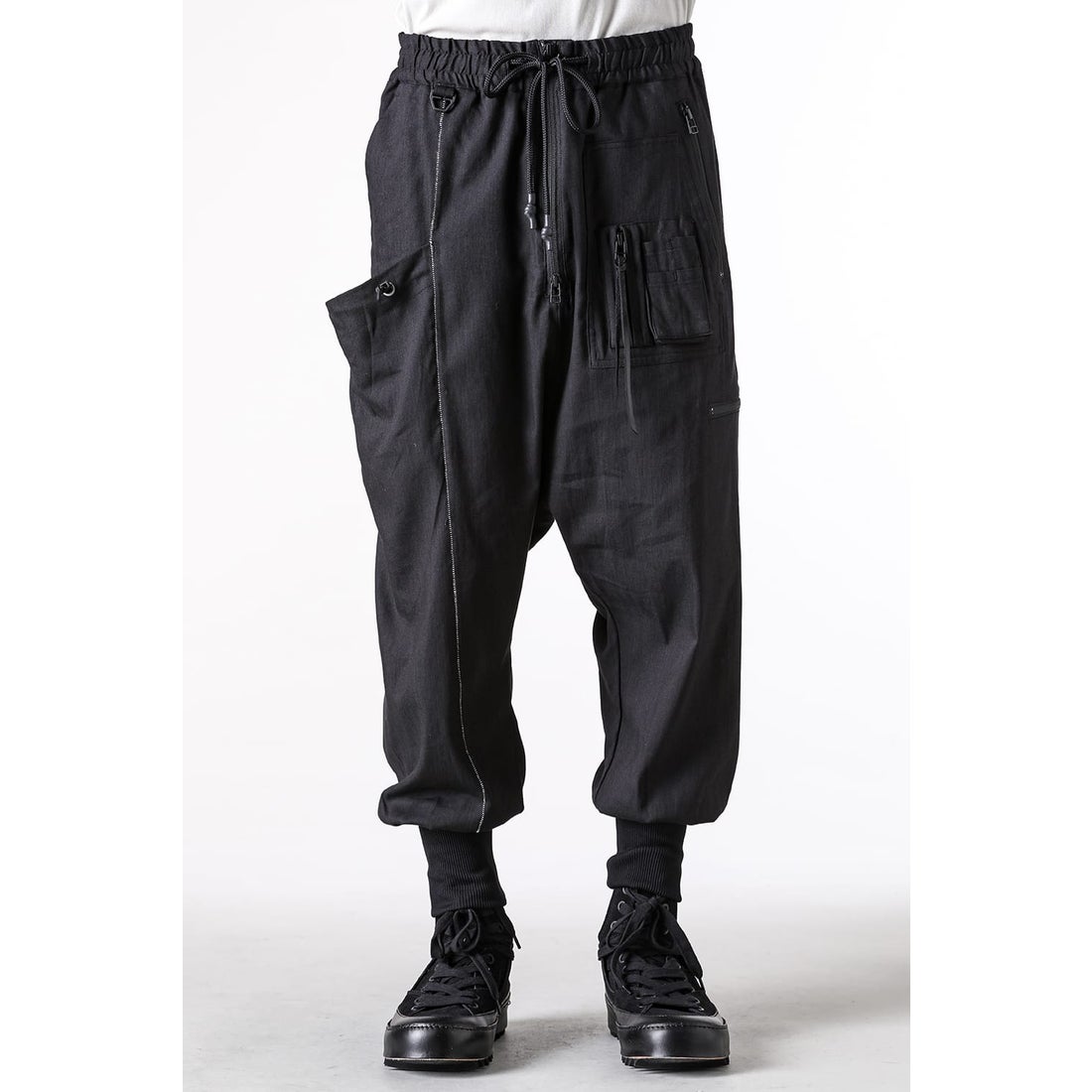 RIPVANWINKLE Solid Parachute Pants （Deep Black） - Osaka / Kyoto