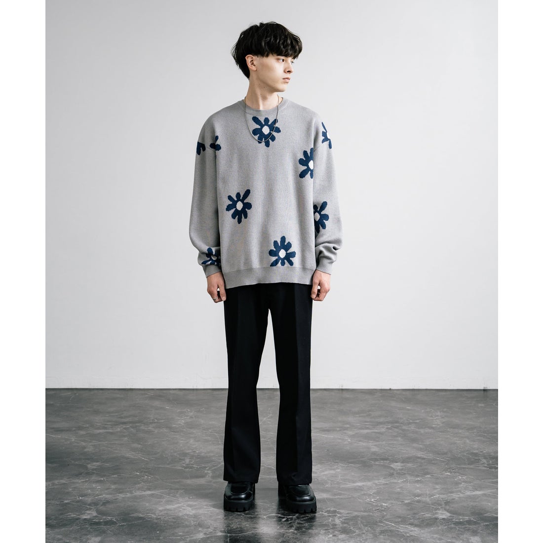 ロッキーモンロー Rocky Monroe ニット セーター ダブルジャガード