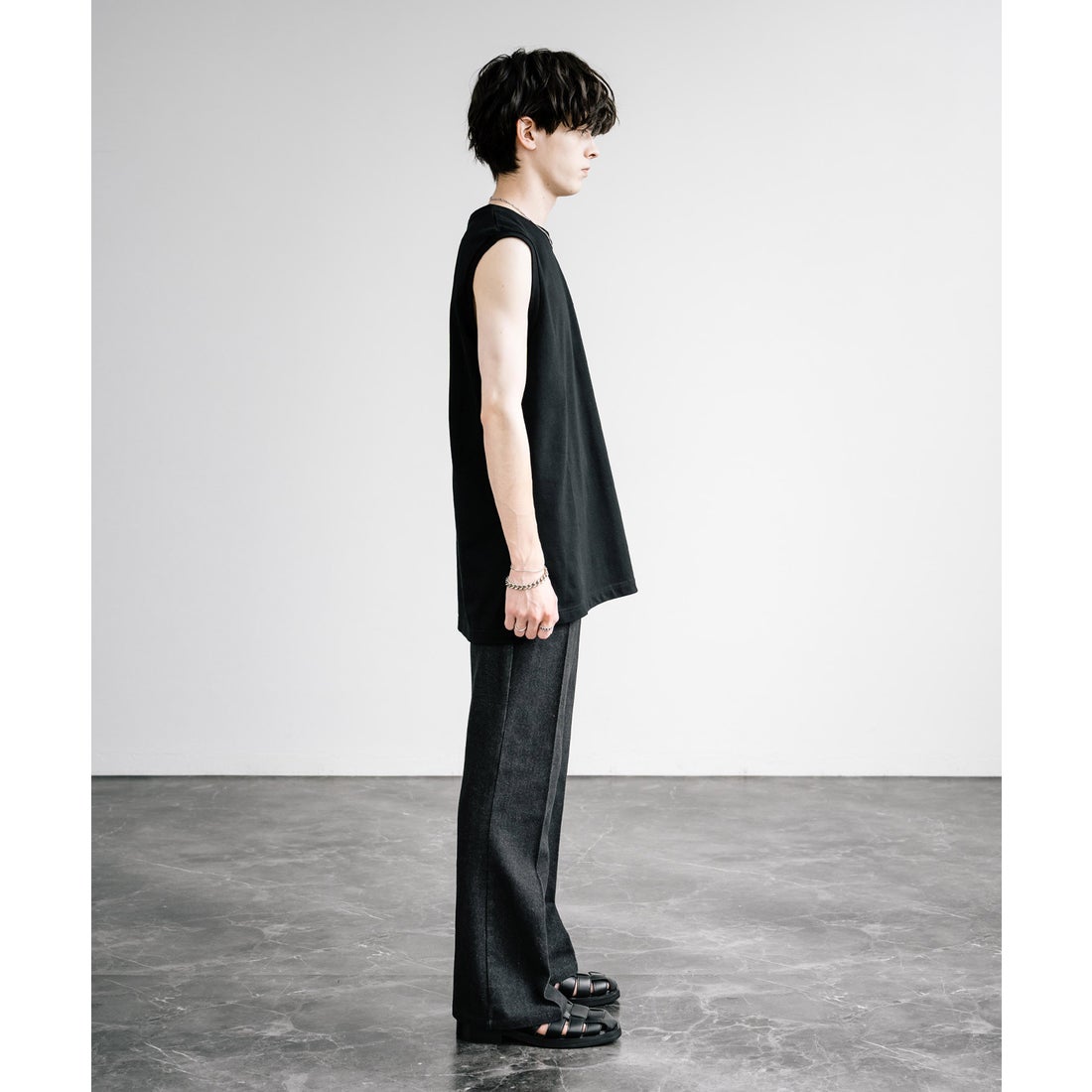 希少 MARNI 上質 総柄 ノースリーブ デザイン タンクトップ シャツ 38