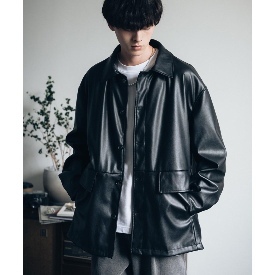 ロッキーモンロー Rocky Monroe カーコート ミドル丈 アウター メンズ