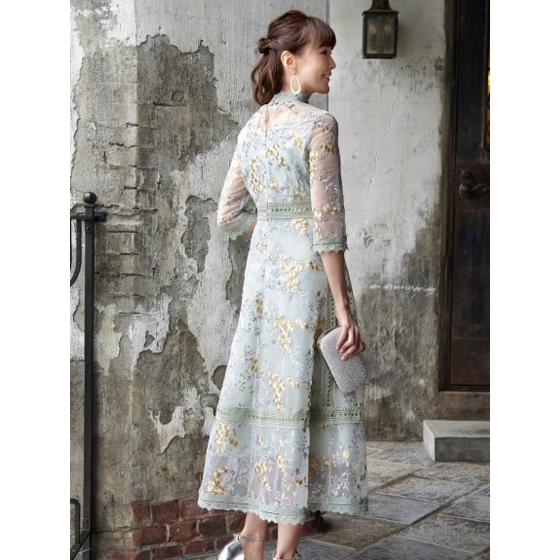 TOCCA 花柄 ドレス 110 TOCCA 花柄レースドレス サイズ110 TOCCA