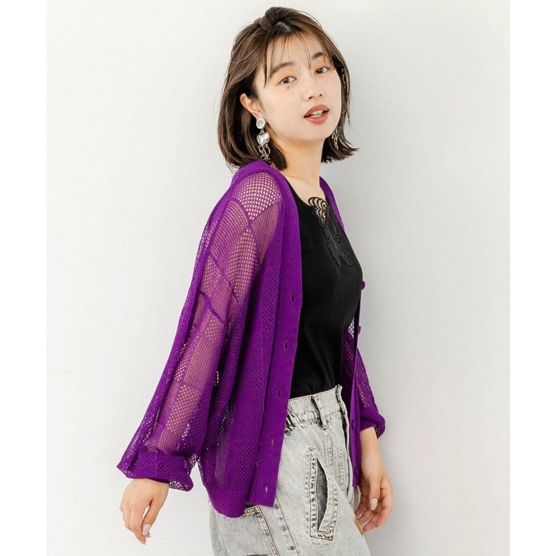 パープルレーベル メッシュカーディガン THE NORTH FACE PURPLE LABEL