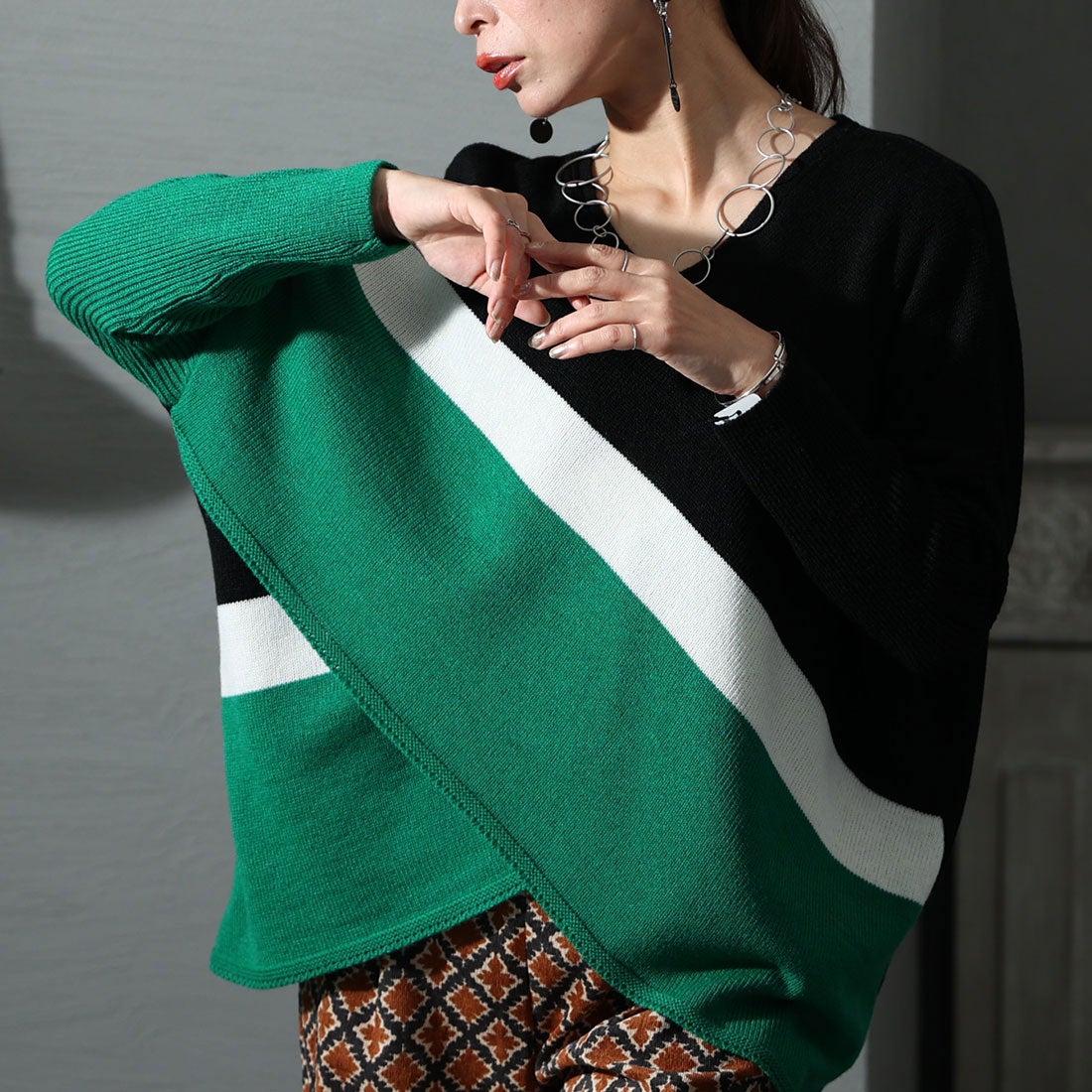 サワアラモード Sawa a la mode レディーストップス 長袖 ニット