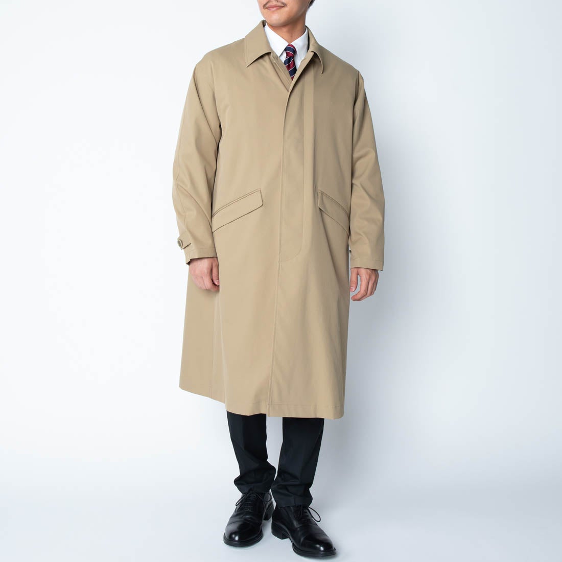 洗える3WAYステンカラーコート ・ライナー付き （ベージュ） -WWS