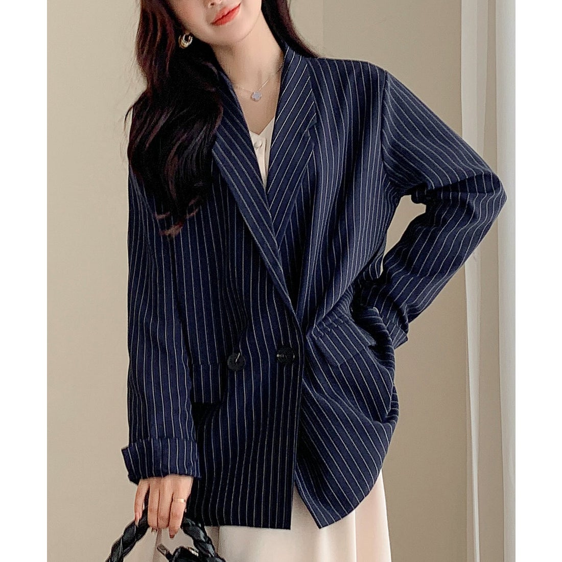 テディショップ Teddyshop レディース 袖スリット入りグレンチェック