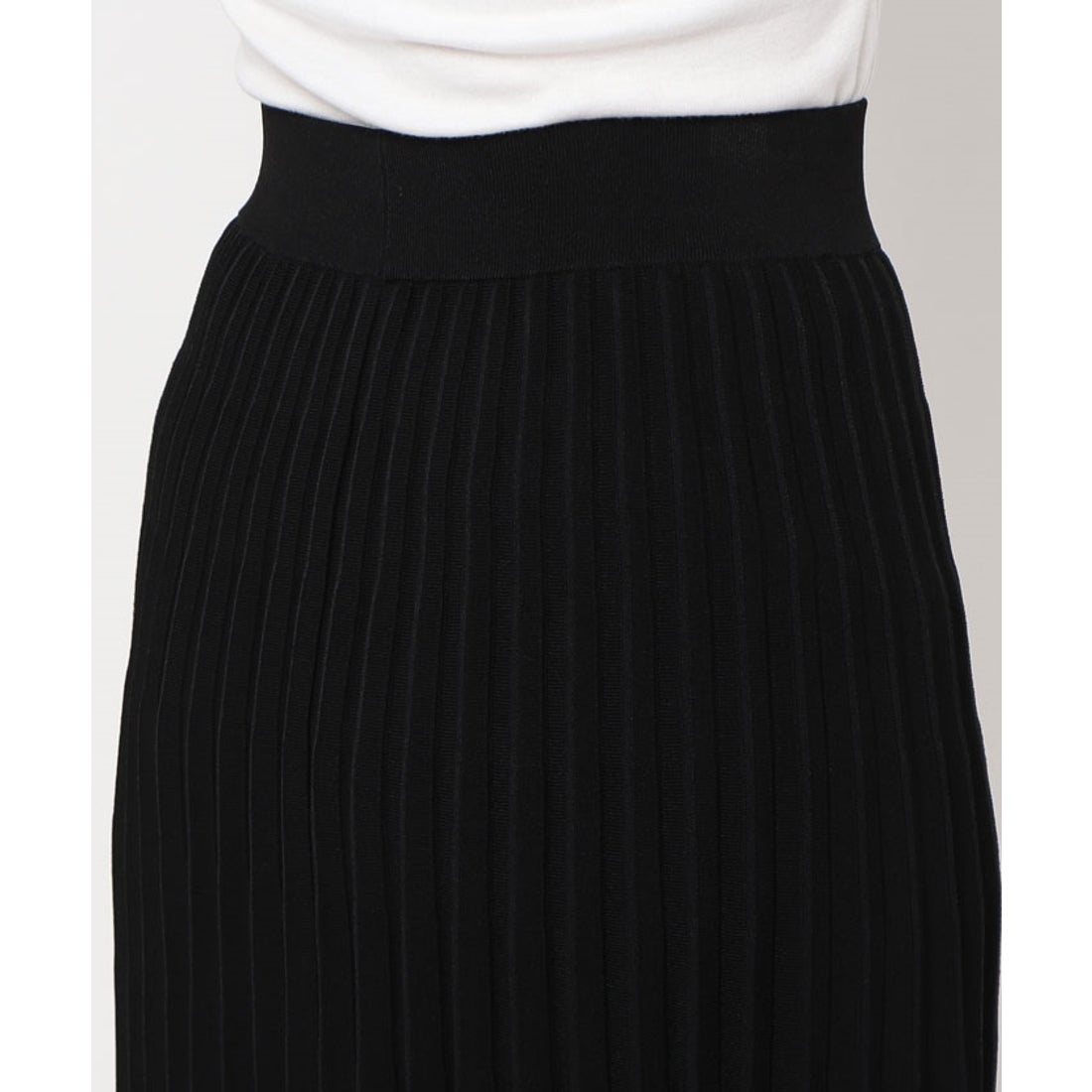 セオリー Theory スカート WOOSTER CREPE KNIT PLEAT （ブラック