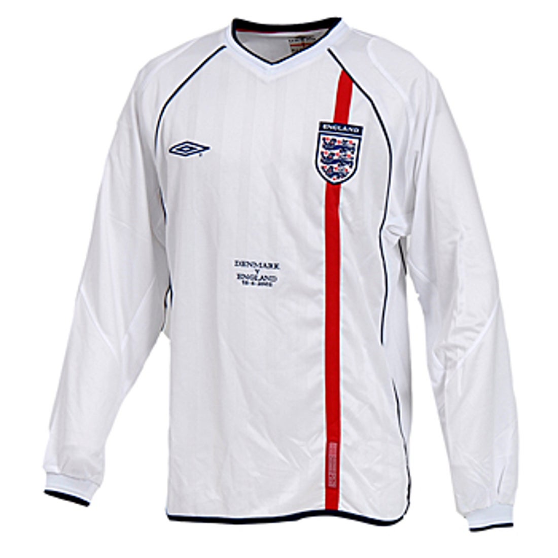 umbro イングランド代表 01/02 ユニフォーム ホーム 長袖 マッチデイ