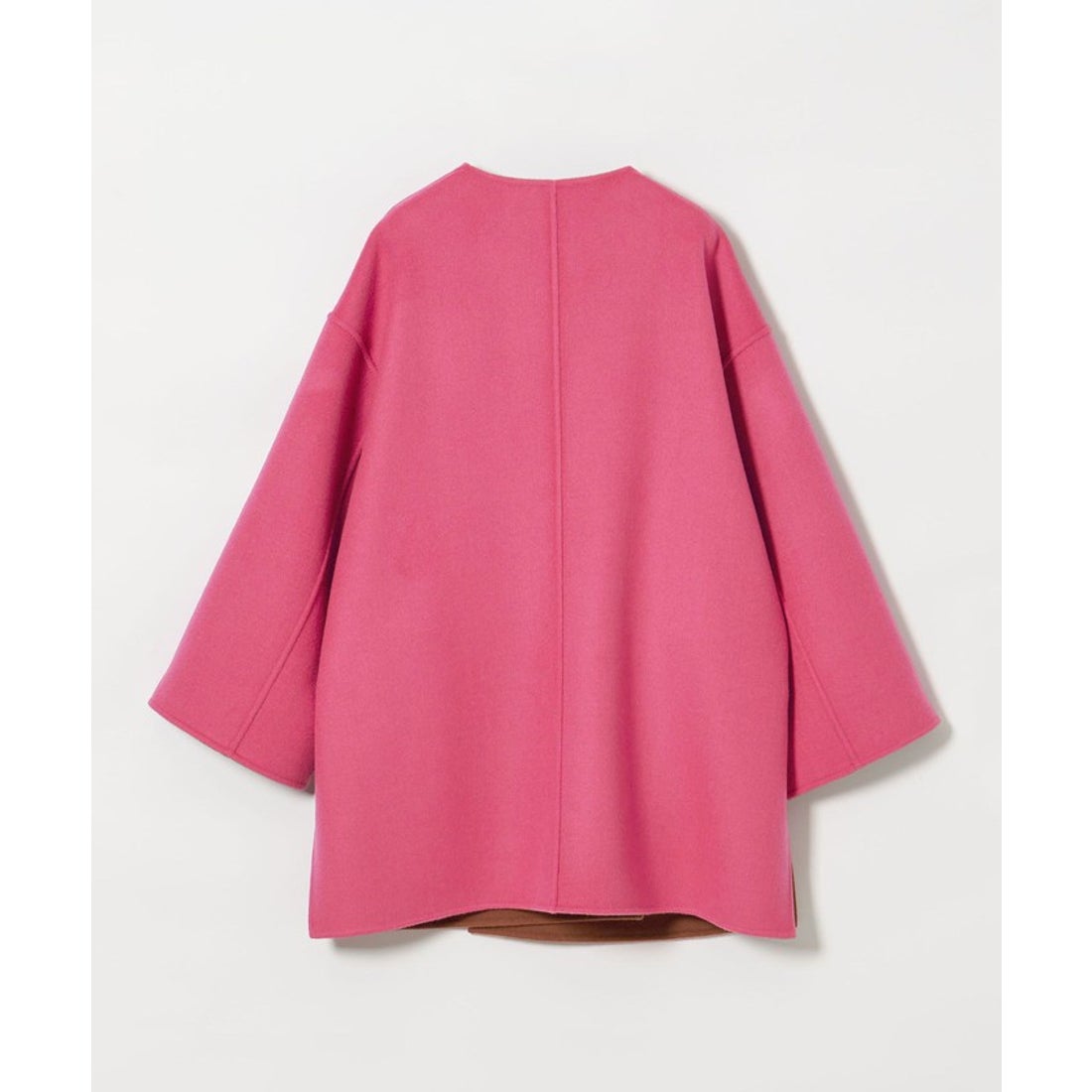 UNITED ARROWS バイカラー リバー ミドルコート （PINK