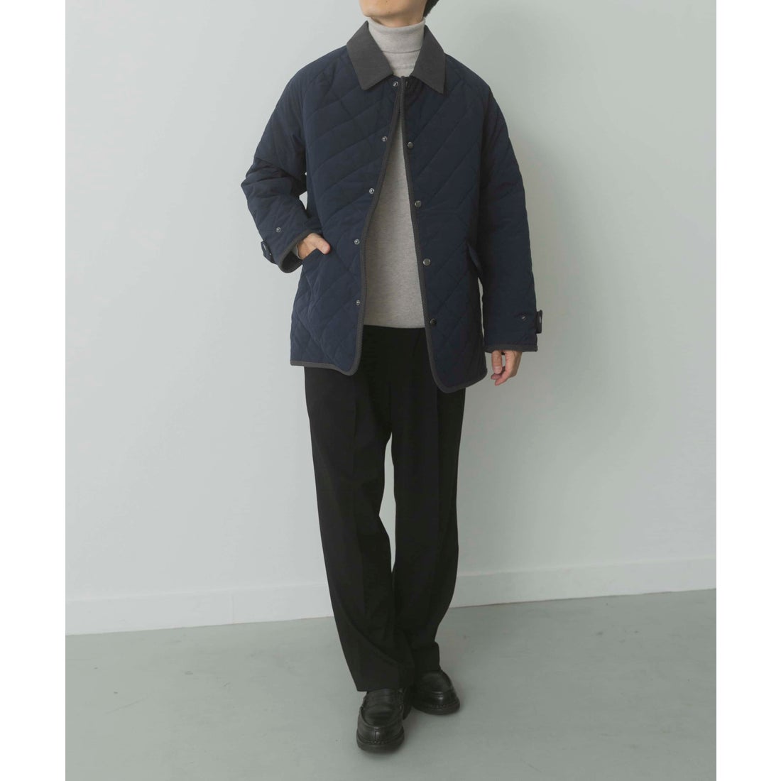 アイテムズ アーバンリサーチ ITEMS URBAN RESEARCH 襟コーデュロイ