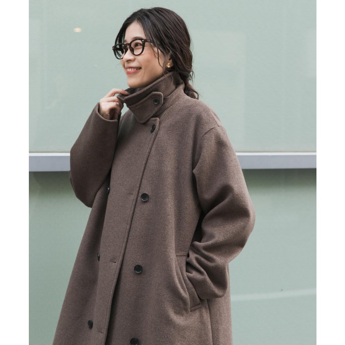 アーバンリサーチ ドアーズ URBAN RESEARCH DOORS ウールロングコート