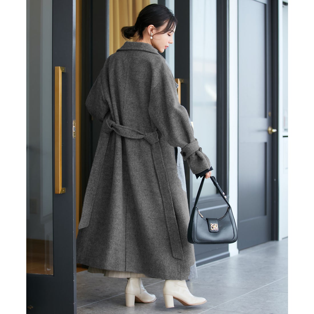 ビス VIS 【シリーズ累計販売数1.5万点超え！】2WAY毛混シャギーロング