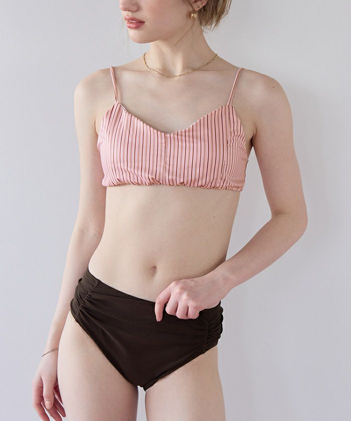 シンプルデザインストライプビキニ/水着【メール便可／100】 | SEA DRESS