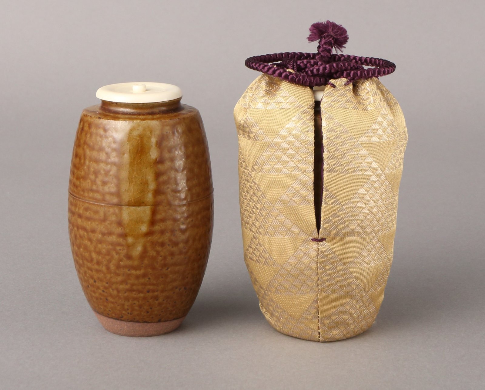 通販販売【茶道具】 茶入 「山の井肩衝」写 笹田有祥 *名物茶入*細川三