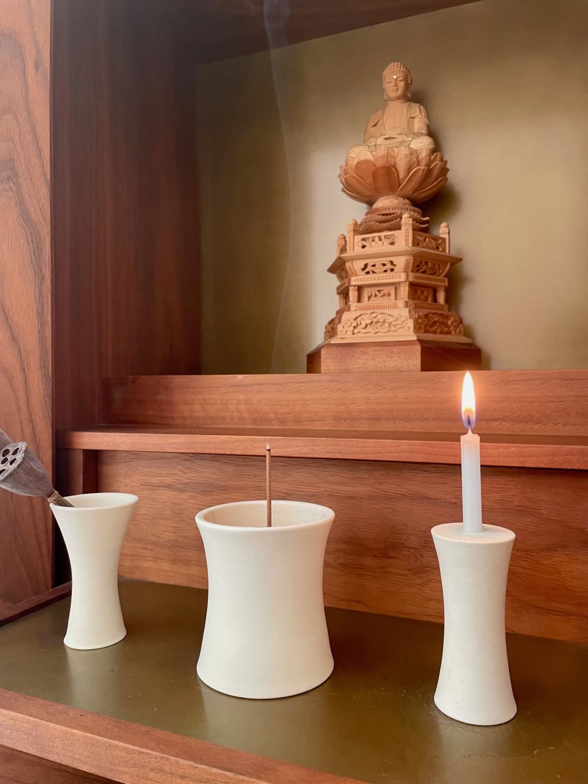 祈りの場をつくる三具足＋桐置台箱・粋 – sui | ストア商品詳細 | SEKI