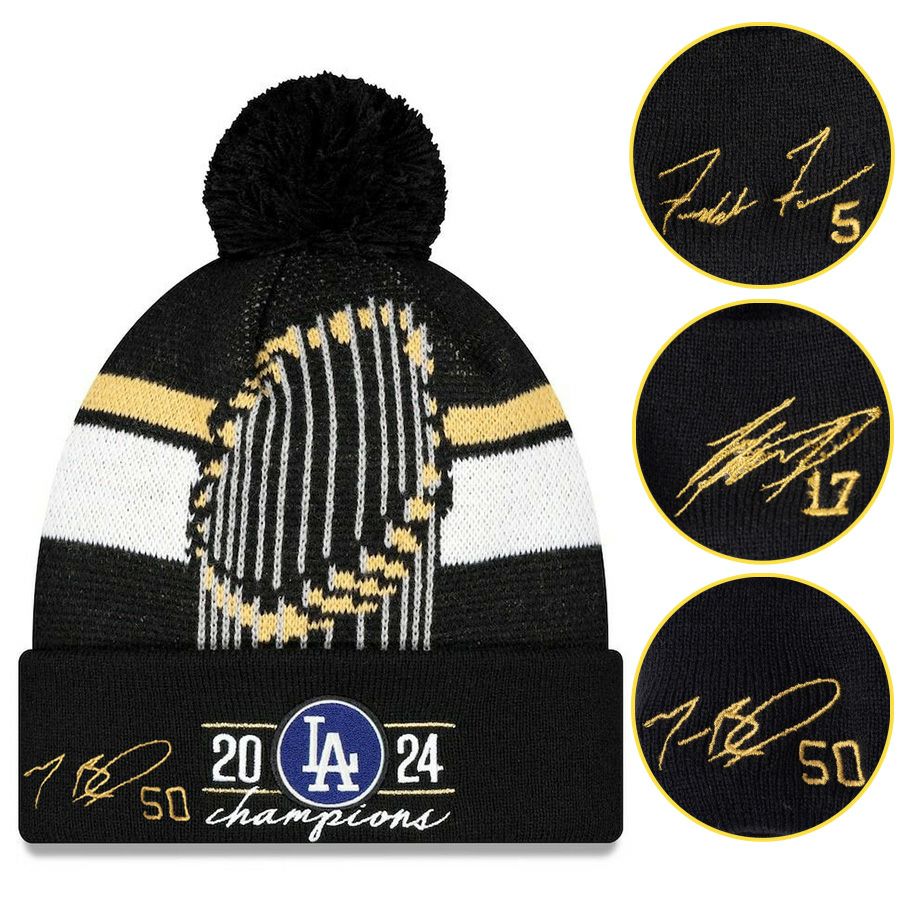 MLB ドジャース ニットキャップ 【海外版】ワールドシリーズ2024優勝