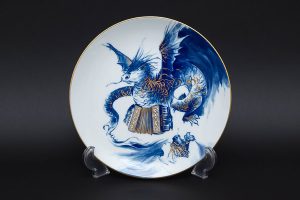 マイセン 干支プレート（2008年）『ピッコロを吹く陽気なネズミ』を