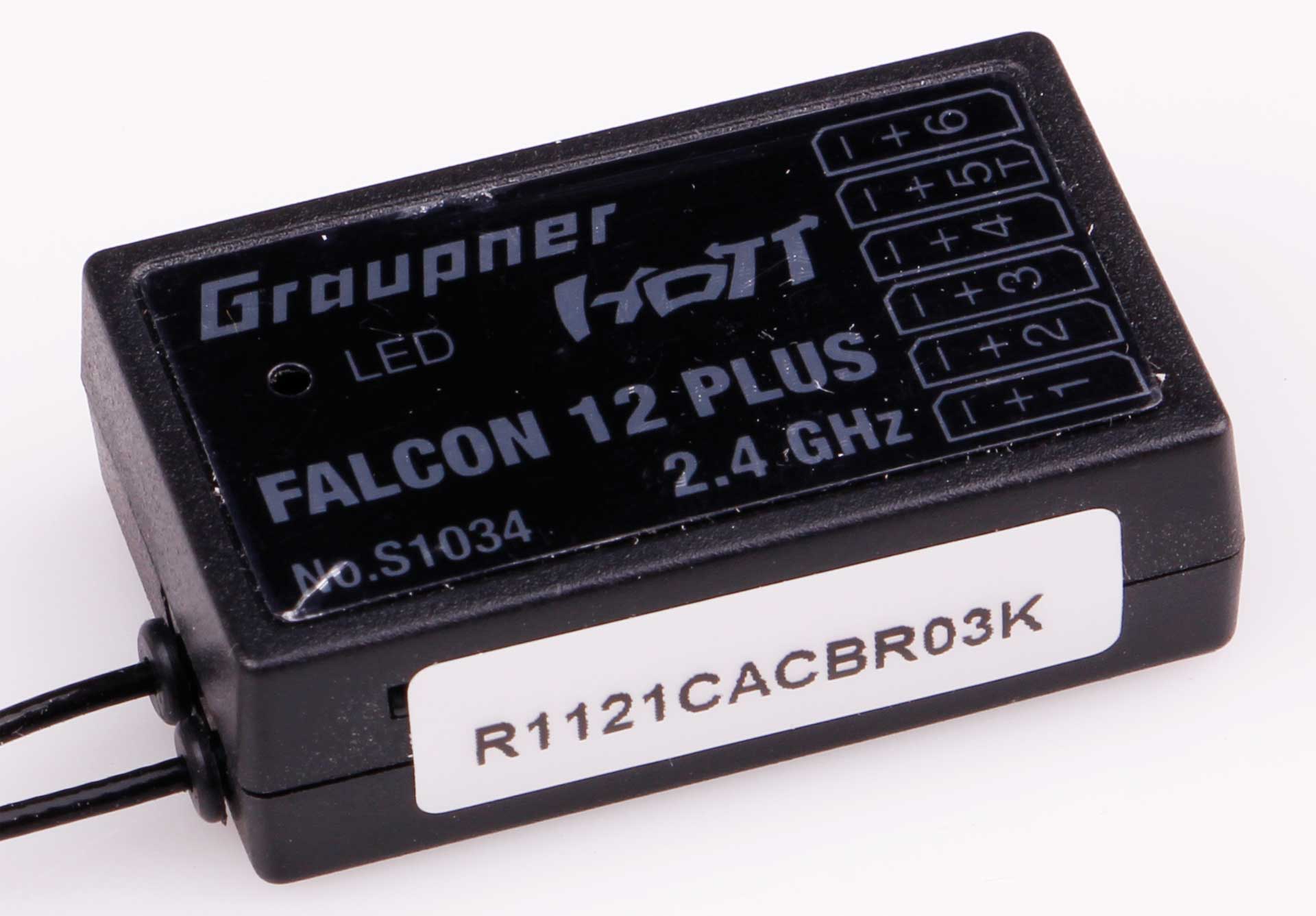 GRAUPNER Empfänger Falcon 12 plus 3-Achs-Gyro+Vario 2,4 GHZ HoTT