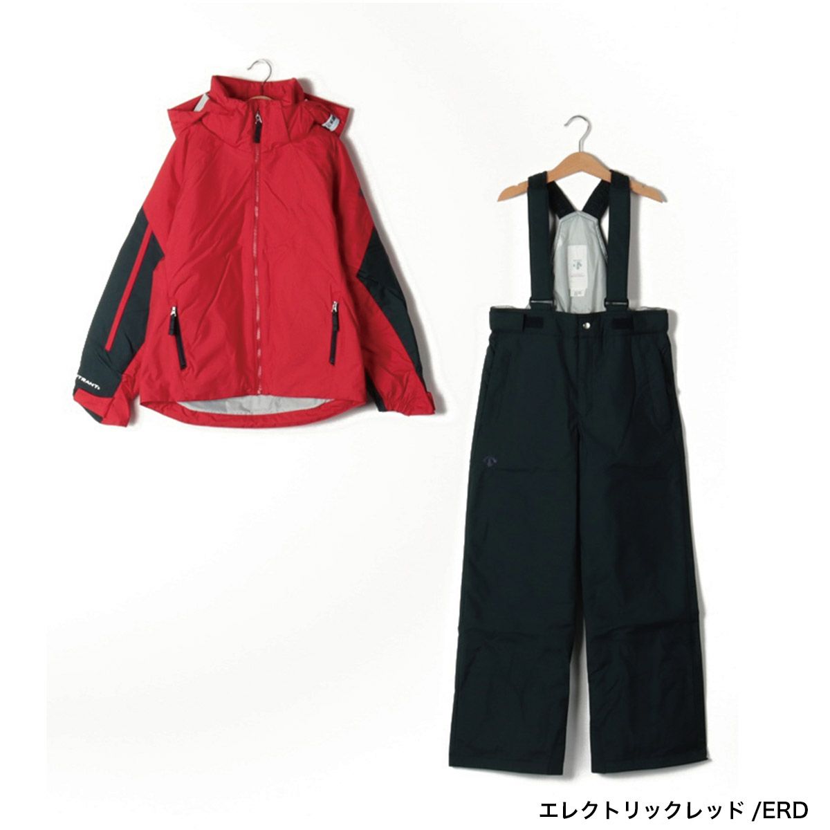 高年式✨デサント スキーウェア セットアップ HEAT NAVI 130cm 赤