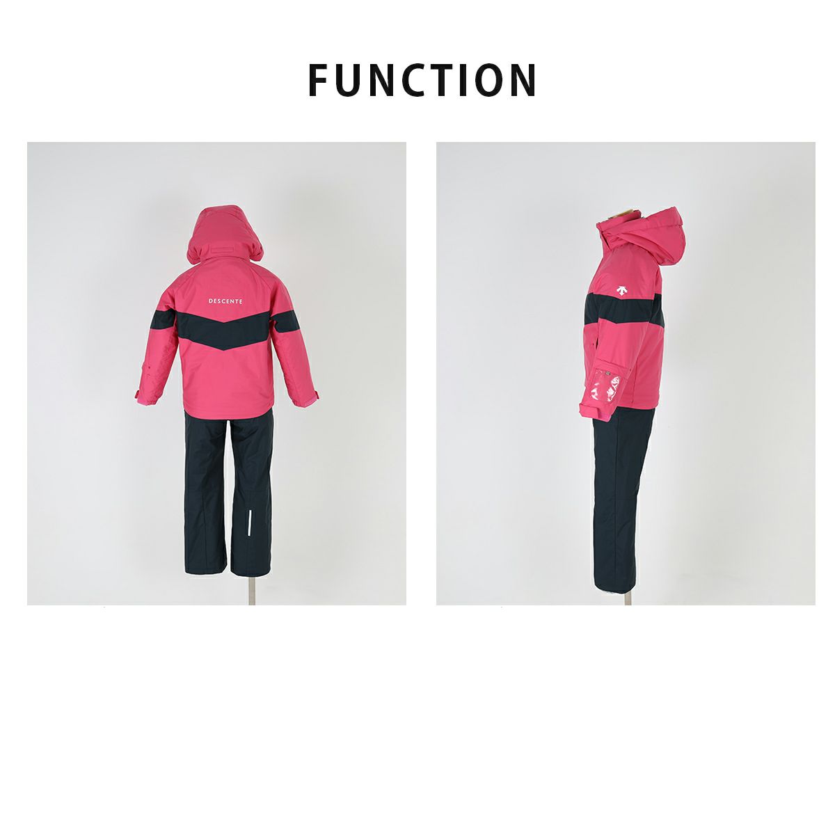 スキーウェア キッズ スノーウェア ジュニア デサント 上下セット