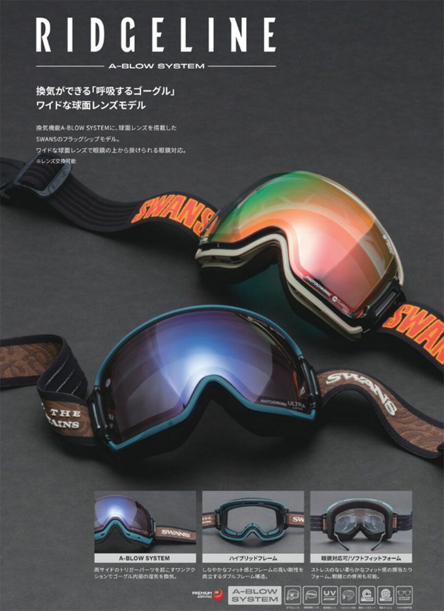 スキーゴーグル スワンズ ゴーグル スキー SWANS メンズ レディース