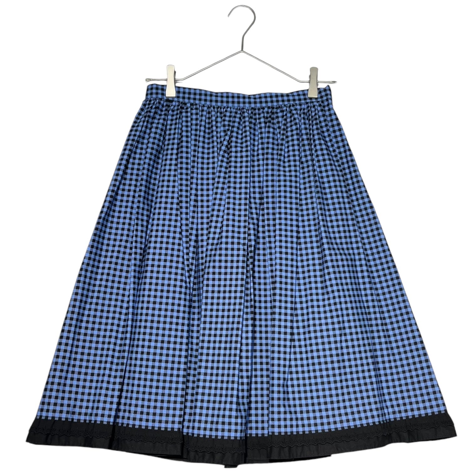 PRADA(プラダ) 17SS Checked skirt with ruffled hem 裾フリル装飾