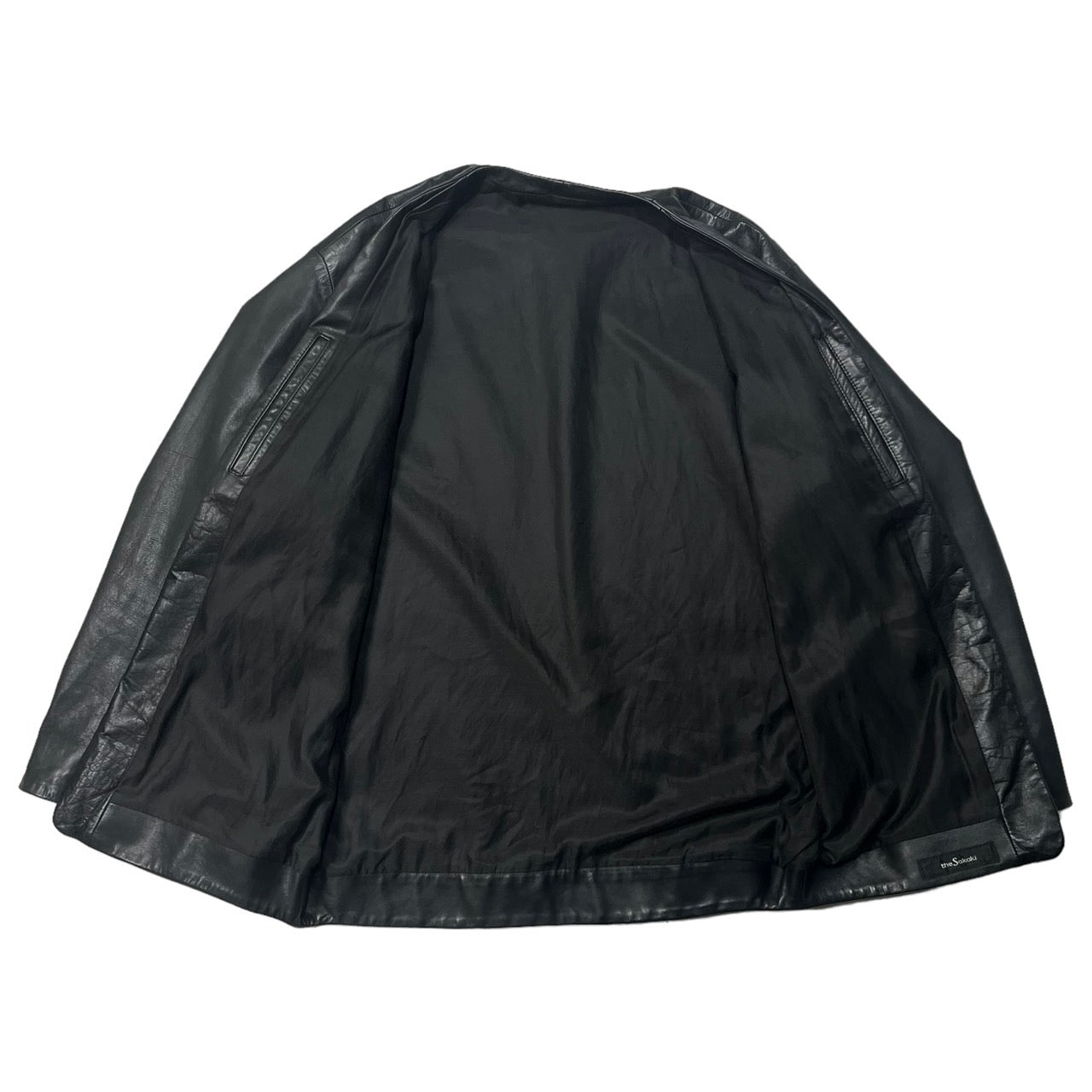 the Sakaki(ザサカキ) All leather stadium jacket remake haori