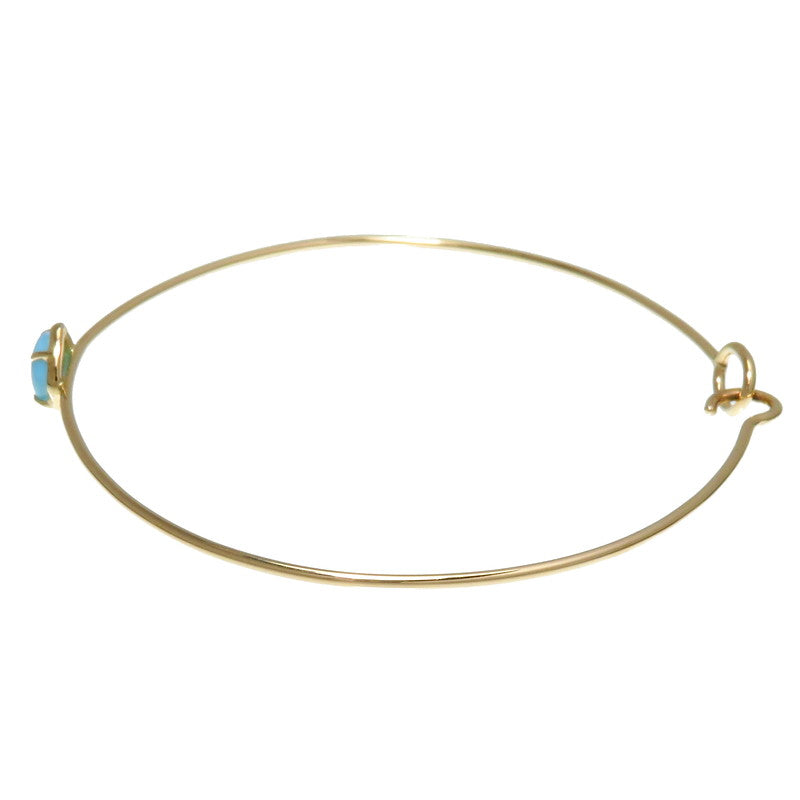 agete/アガット】 バングル 青石 ブレスレット K10ゴールド 10金 1.9g