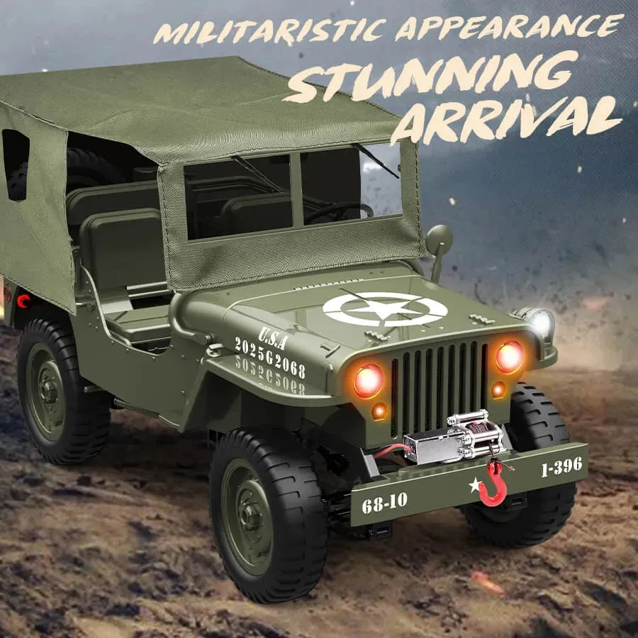 JJRC RC Car C8815 RTR Willys Military Jeep RC Truck – Makerfire