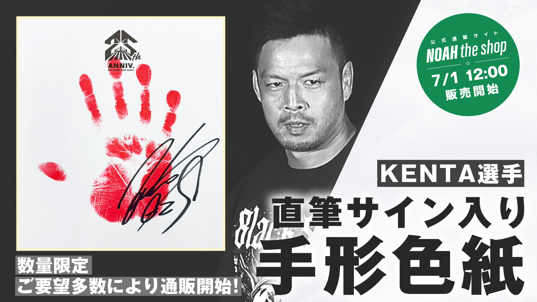 数量限定】選手直筆サイン入り手形色紙