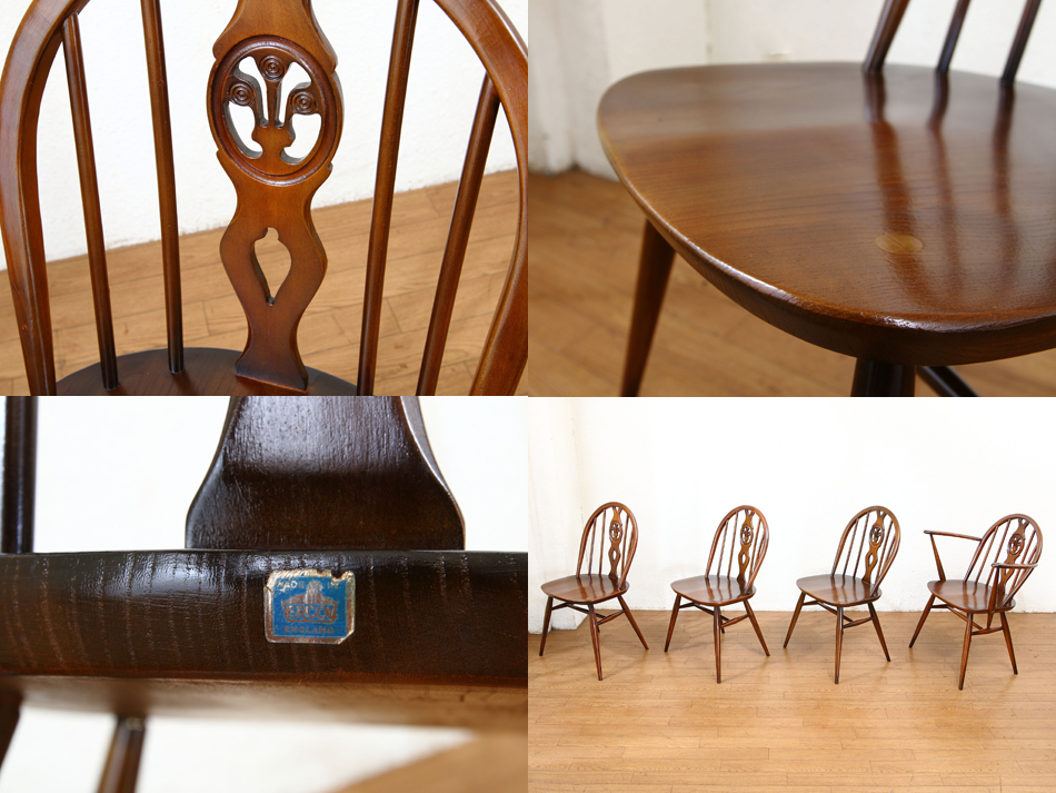 アーコール Ercolシスルバックチェア/ブルーラベル｜アンティーク家具