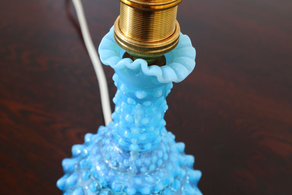 オールドフェントンFenton ブルーオパールセントホブネイルガラス