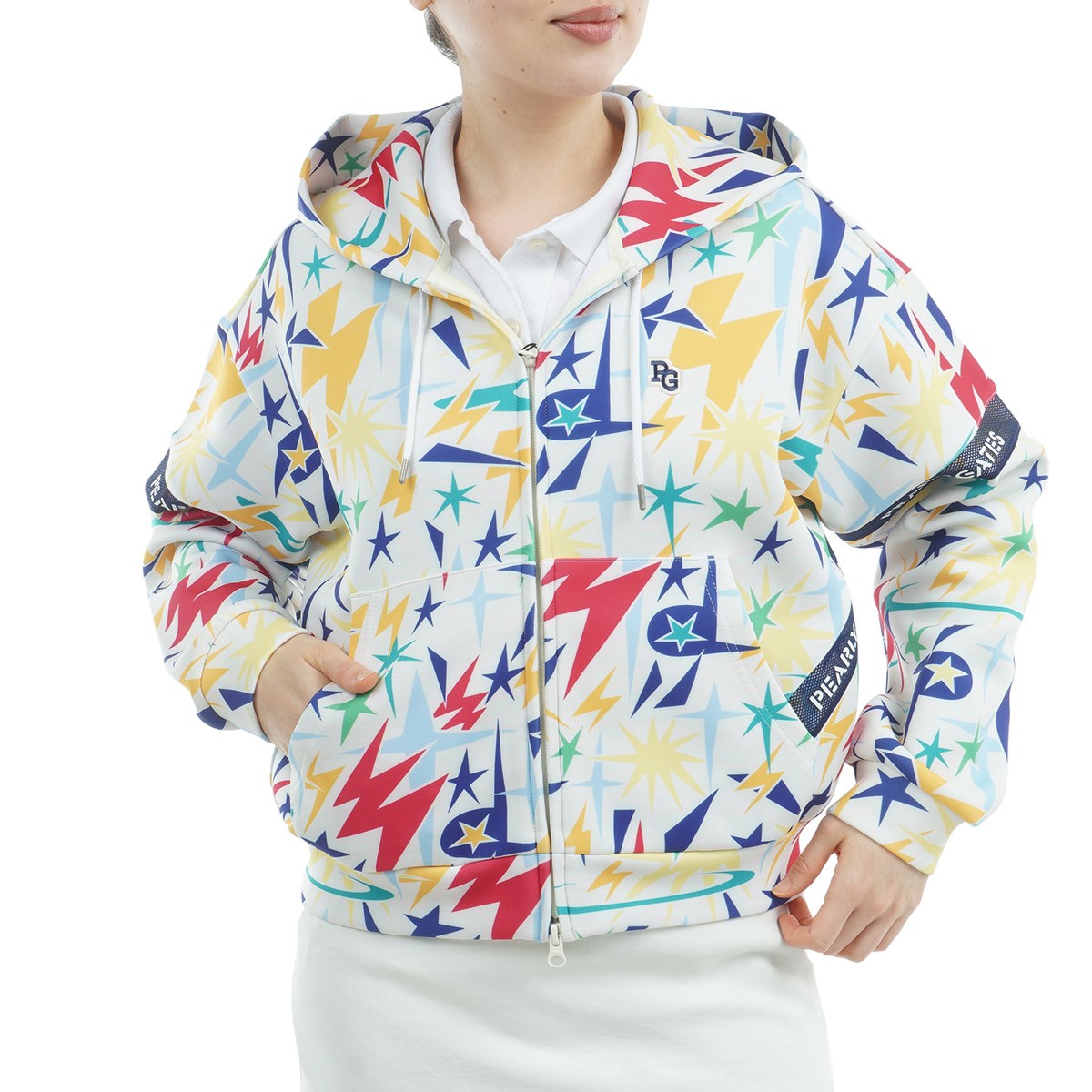 パーリーゲイツ フード付き水玉ウインドパーカー パーリーゲイツ