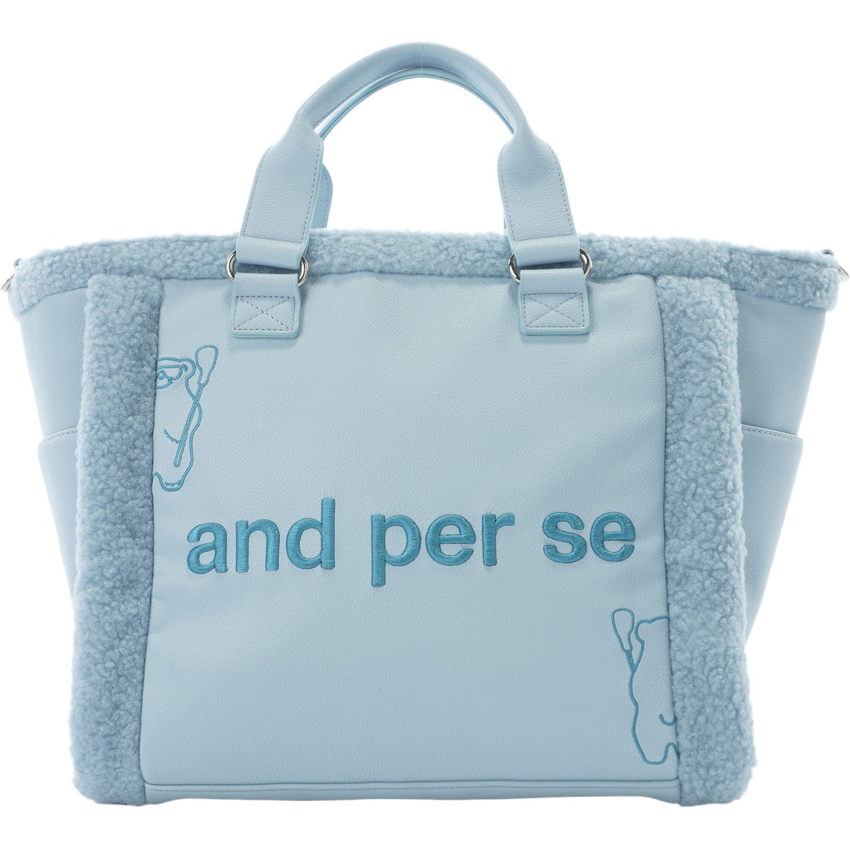 アンパスィ and per se ボストンバッグ ネイビー ボストンバッグ