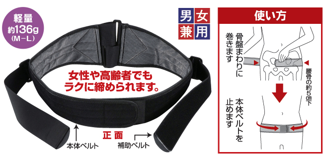 ミズノ腰部骨盤ベルト：LL