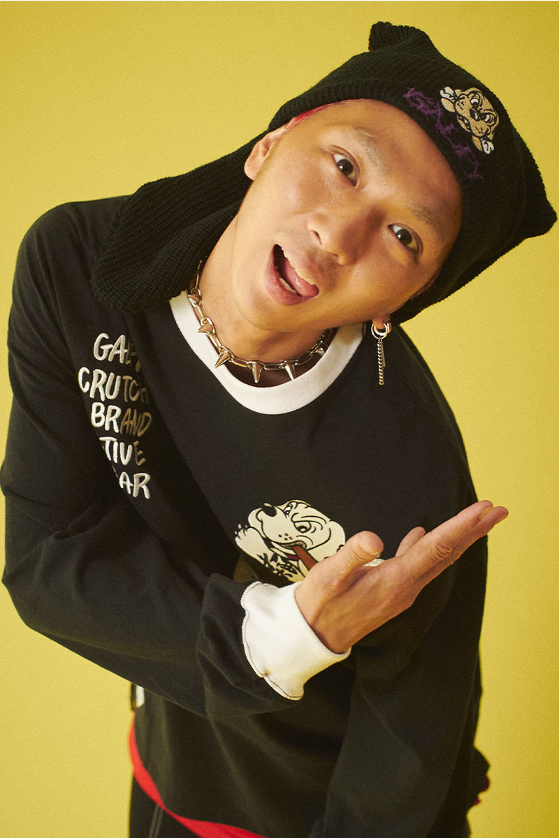 GALFY (ガルフィー) 犬耳ニット帽 BLACK / ロックファッション