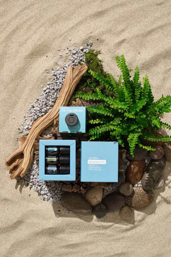 doTERRA Magnetic Car Clip Diffuser and Woodland Trio | doTERRA