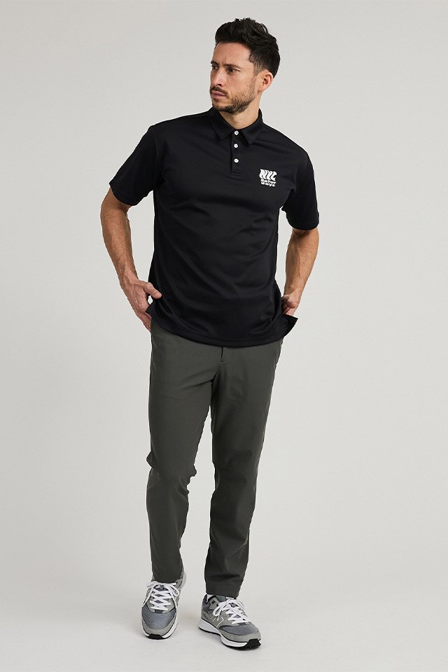 ゴルフ Saturdays NewYork モックネック サイズM メッシュジャカード