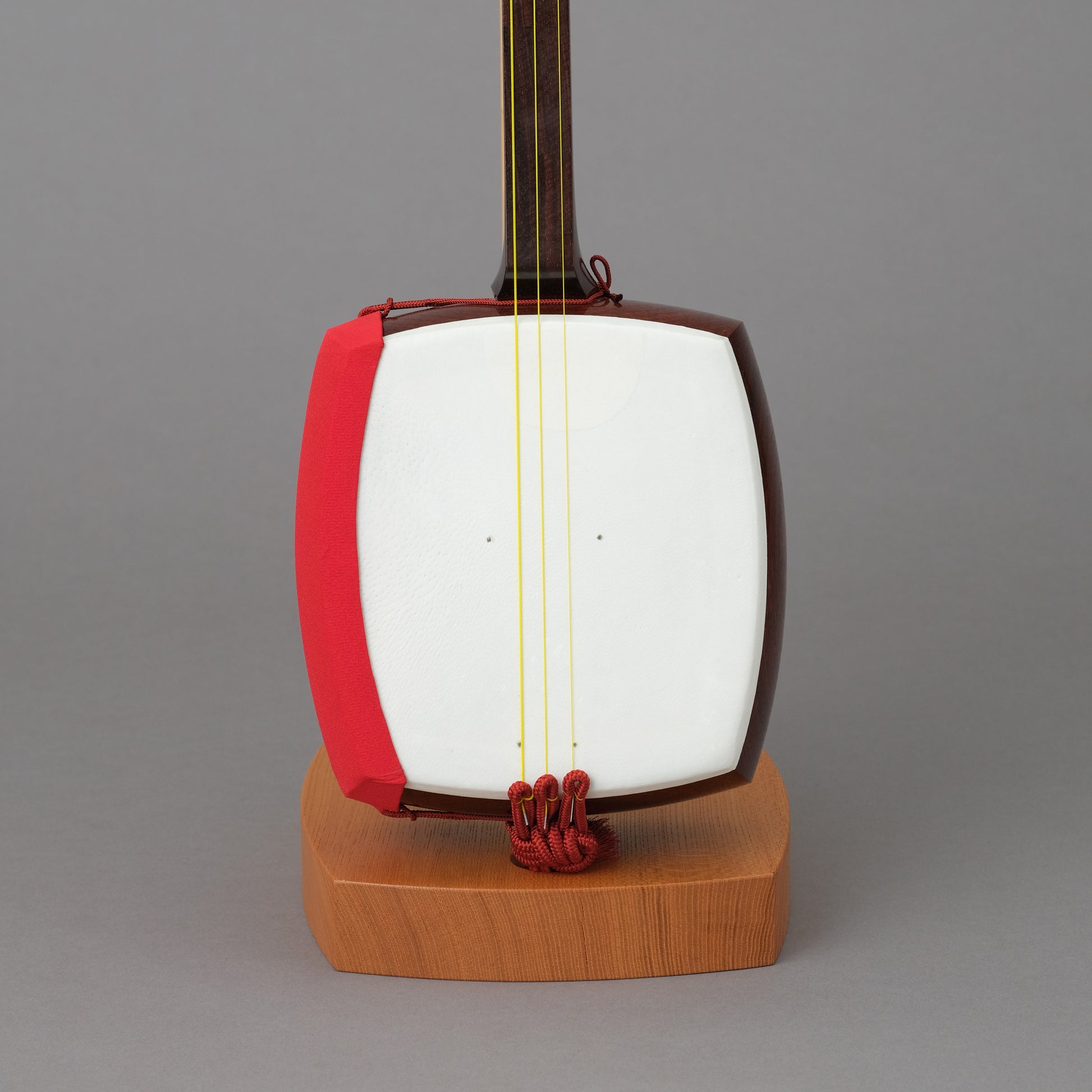 民謡紅木1.5短三味線セット【丸打胴】 短棹三味線 舞台用三味線