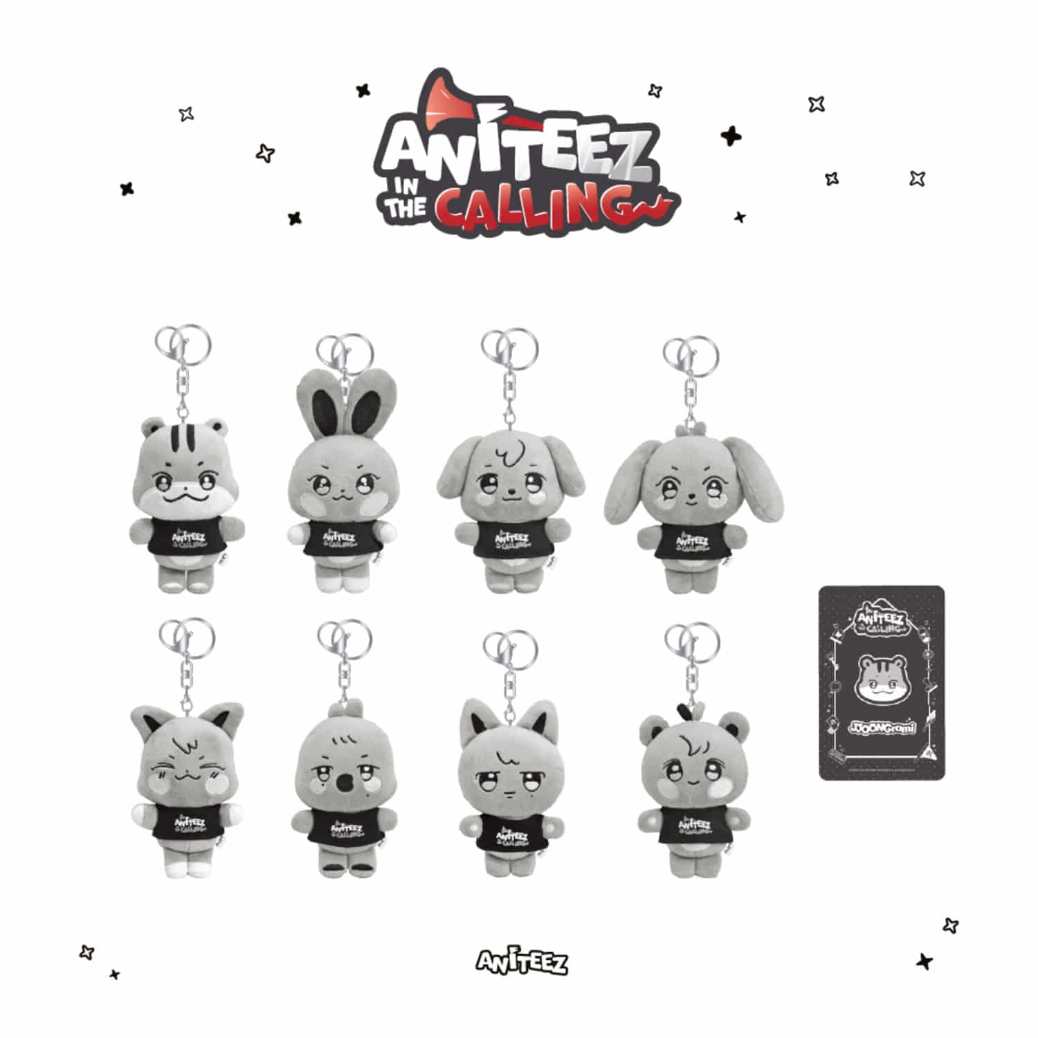 ATEEZ - ANITEEZ IN THE CALLING PLUSH KEYRING – Kpop Nara