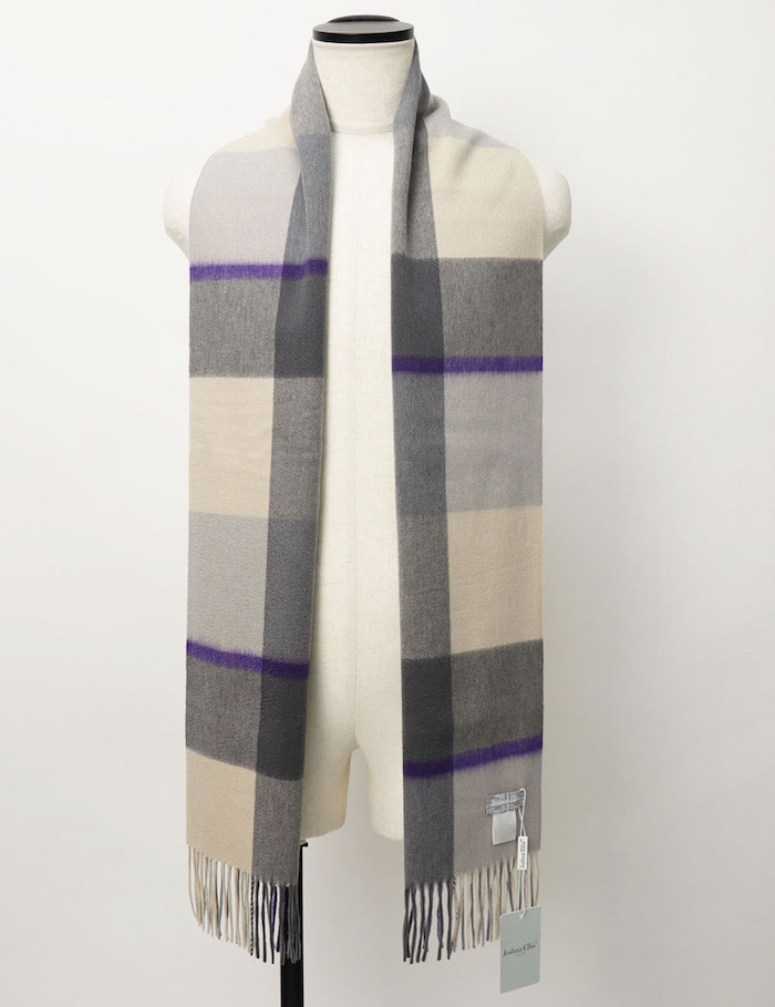 ジョシュア エリス / Joshua Ellis / チェック柄 マフラー / カシミヤ