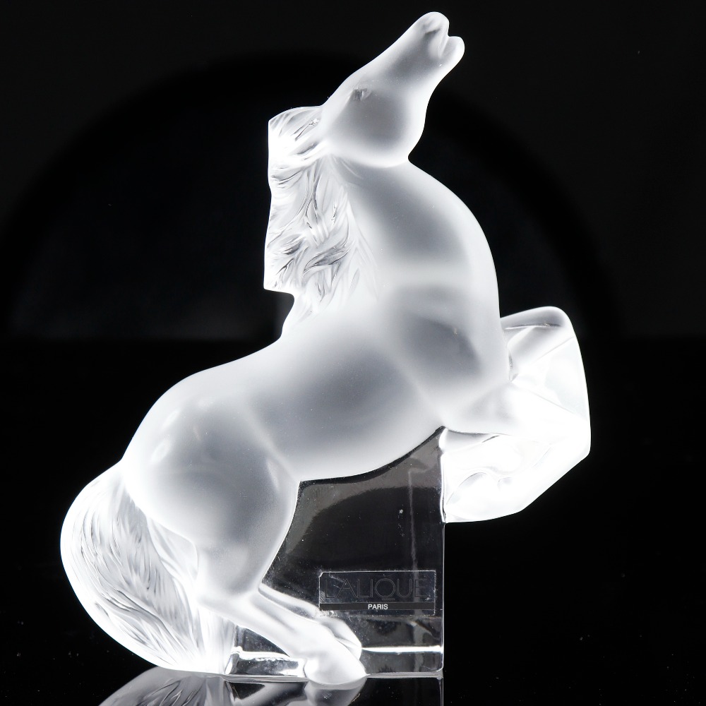 楽天市場】【P10倍・クーポン】ラリック カザック 置物 馬 11cm クリア