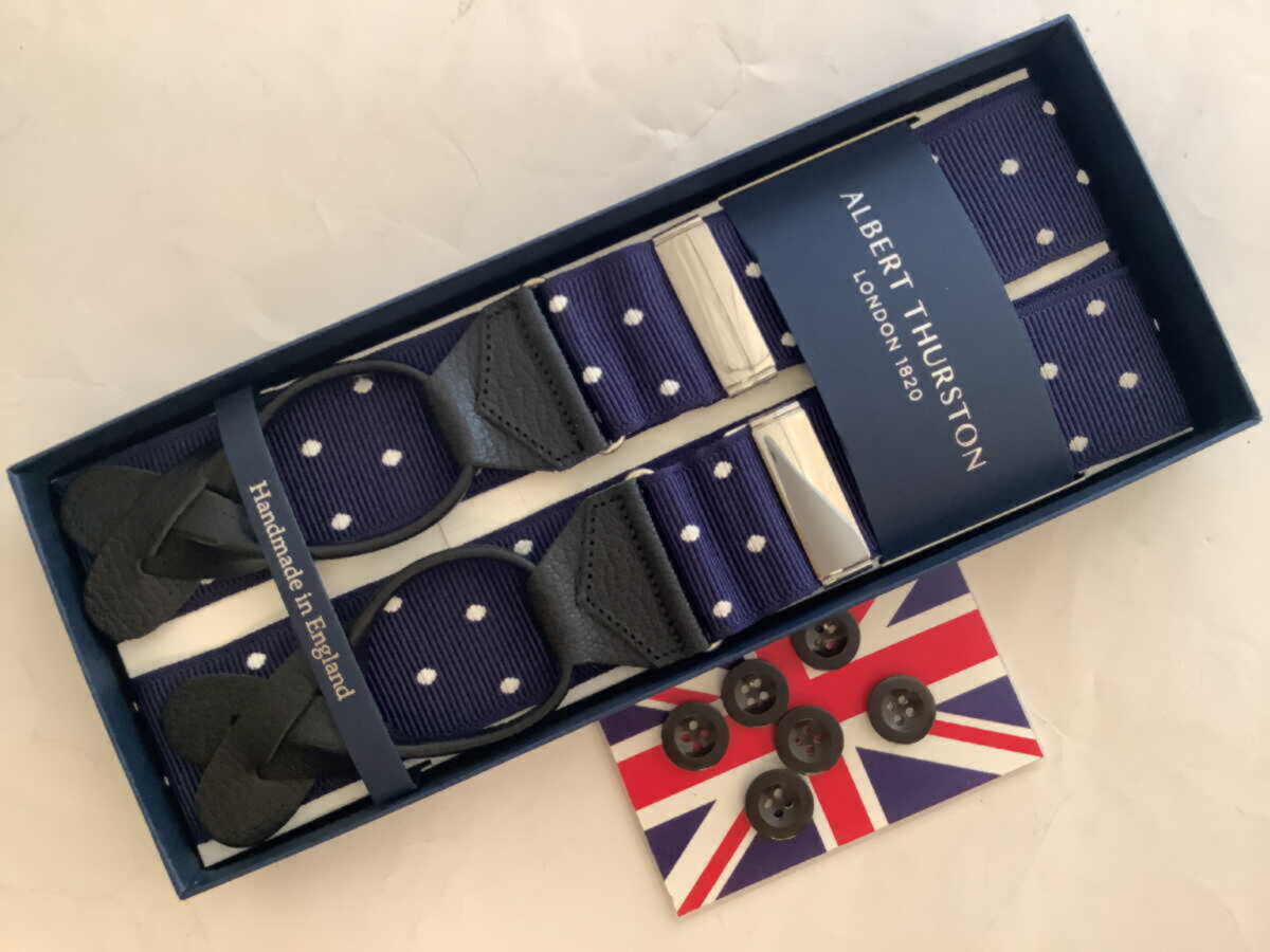 楽天市場】サスペンダー英国製 アルバートサーストン クラシック6