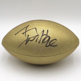 Pittsburgh Steelers #90 TJ Watt Autographed Replica Gold Football