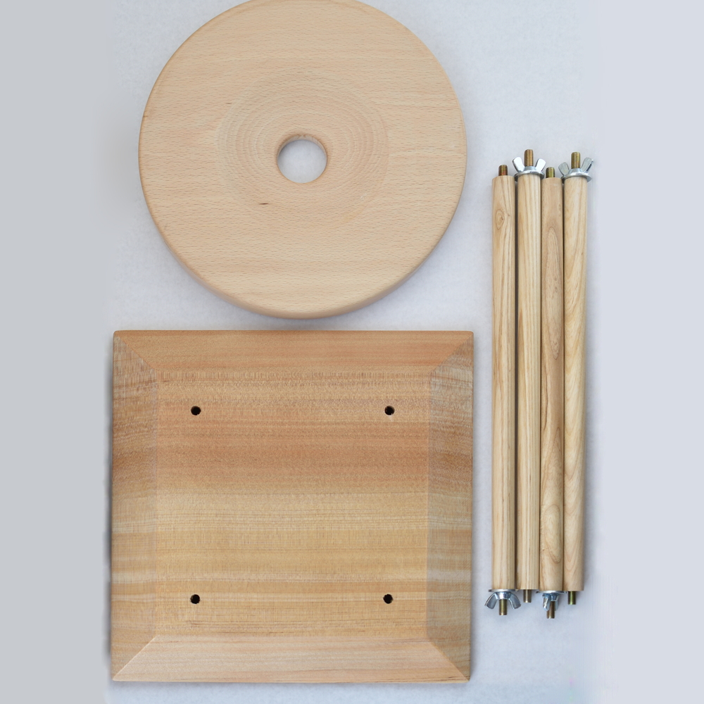 組み立て式 9寸丸台（練習用組糸付き） – 昇苑くみひもウェブショップ