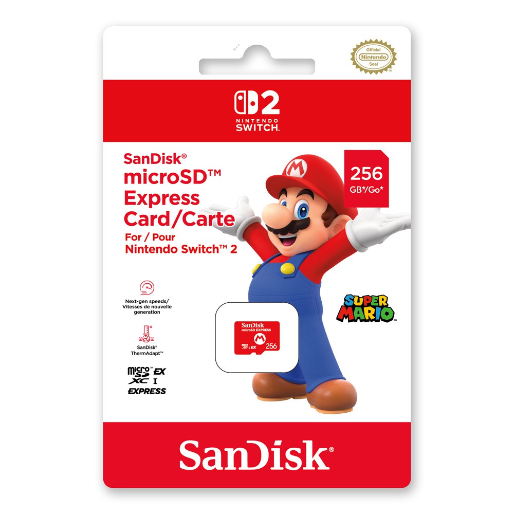 SanDisk microSD Express Card 256GB for Nintendo Switch 2