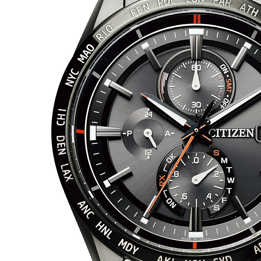 シチズン アテッサ アクトライン ブラックチタン AT8185-62E メンズ