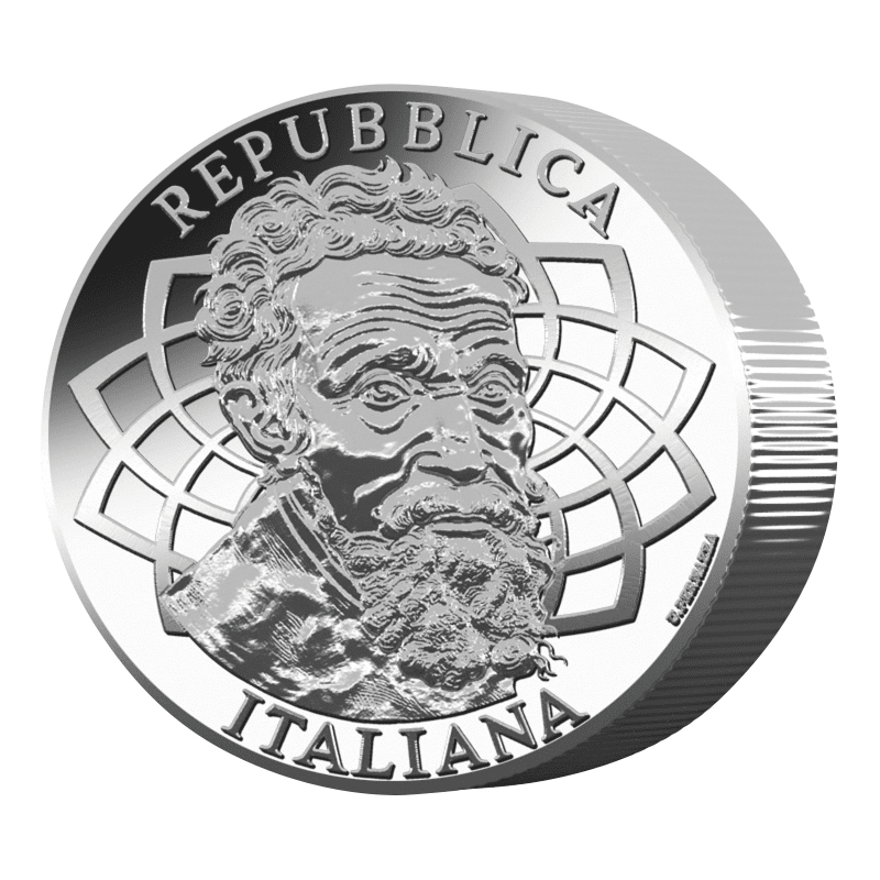 イタリア 2025年 ミケランジェロ生誕550周年 25ユーロ銀貨 1キロ 未