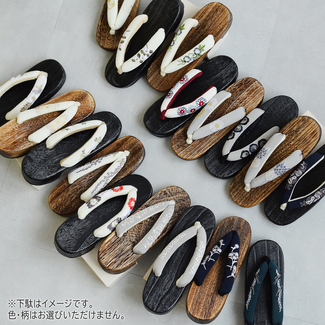 浴衣3点セット（浴衣/帯/下駄） utatane フリーサイズ（身長155-165cm