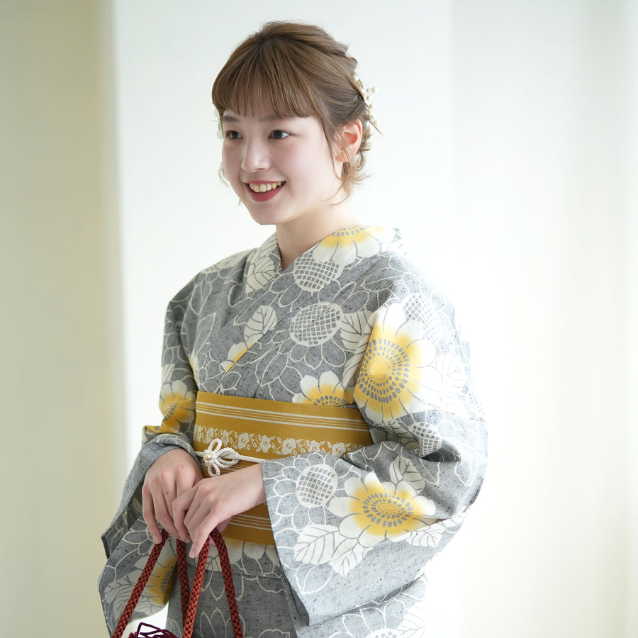 浴衣（向日葵柄）| utatane［公式］オンラインショップ